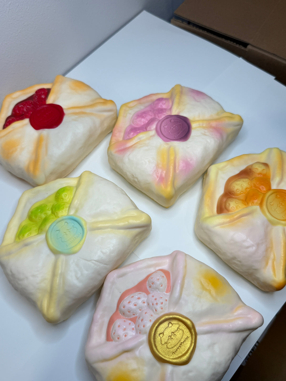 Sweetbuns Strawberry Envelope Pastry Squishy