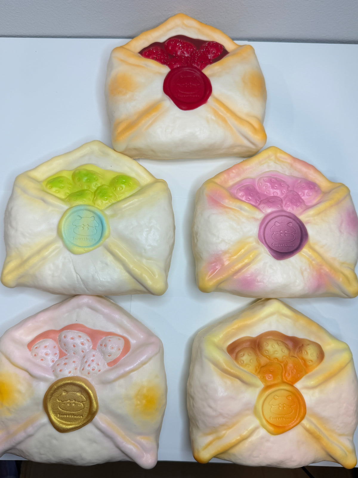 Sweetbuns Strawberry Envelope Pastry Squishy