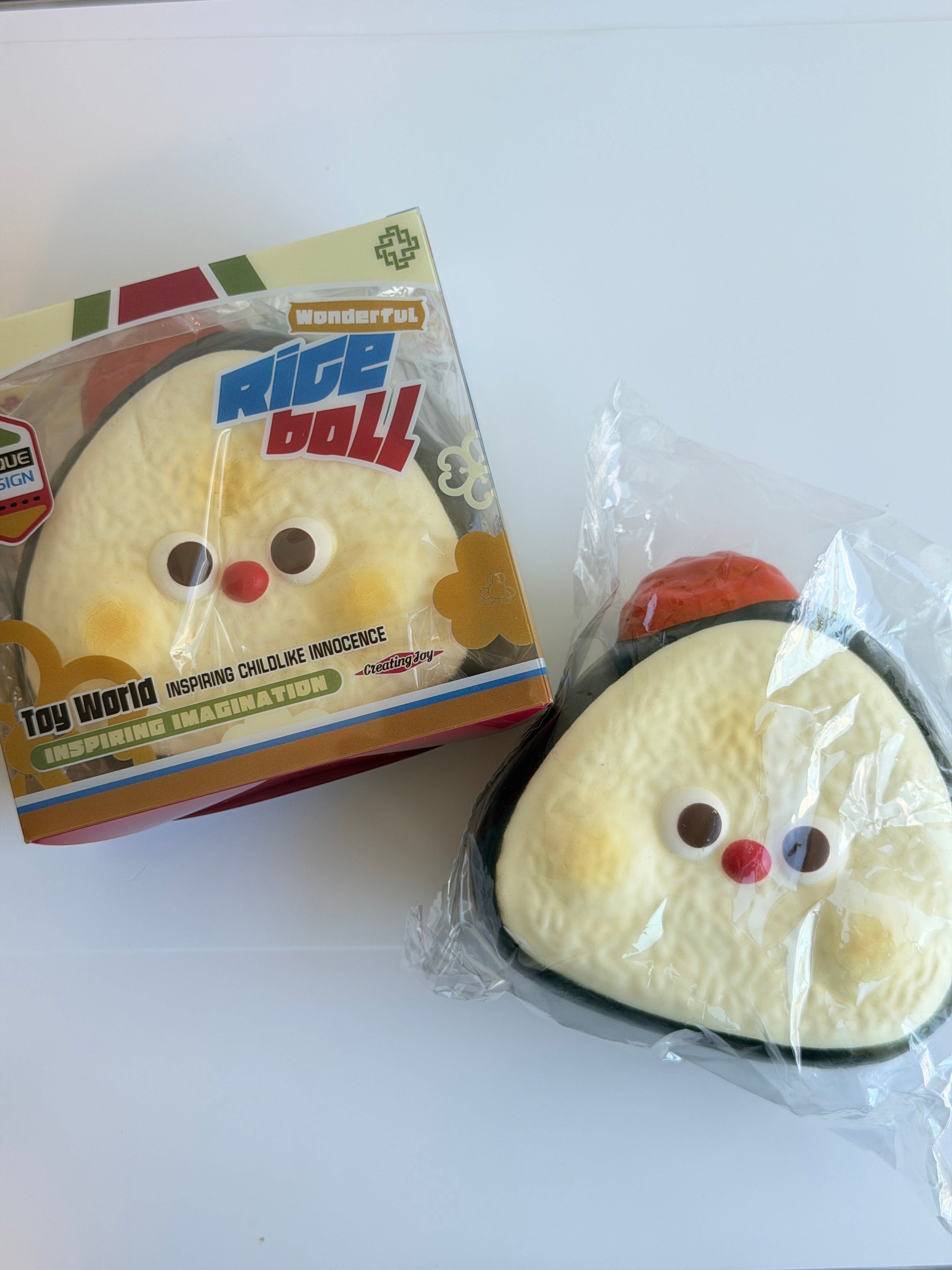 Mido Red Nose Rice Ball Squishy