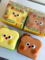 Mido Red Nose Banana Toast Squishy